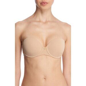 🆕NATORI Pure Luxe Strapless Convertible Bra 36DD Beige Nude #729080